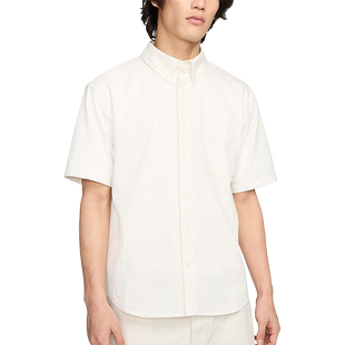 Nike/耐克官方正品新款男士休闲单排扣翻领短袖衬衫FN3223-030