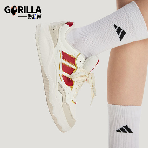 Adidas/阿迪达斯正品LITE SHUFFLE男女日常低帮系带休闲鞋KH9021