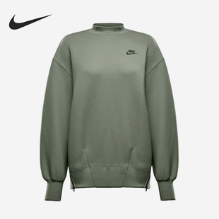 Nike/耐克24冬新款女士侧拉链立领宽松卫衣FV8042-370