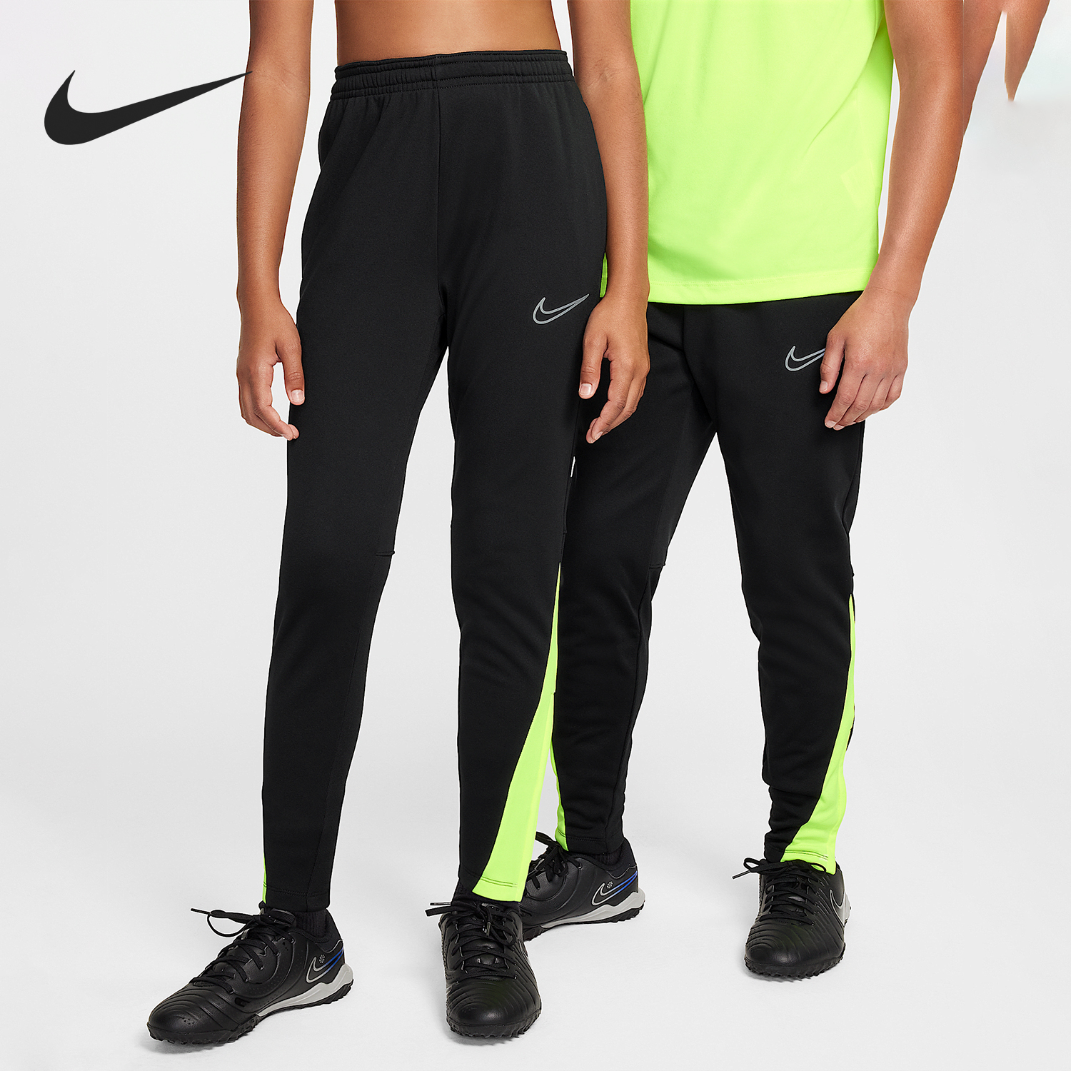 Nike/耐克正品2024新款大童足球训练针织运动长裤FJ6182-013