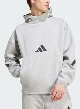 Adidas/阿迪达斯正品新款男士连帽轻薄亲肤柔软卫衣JE3070