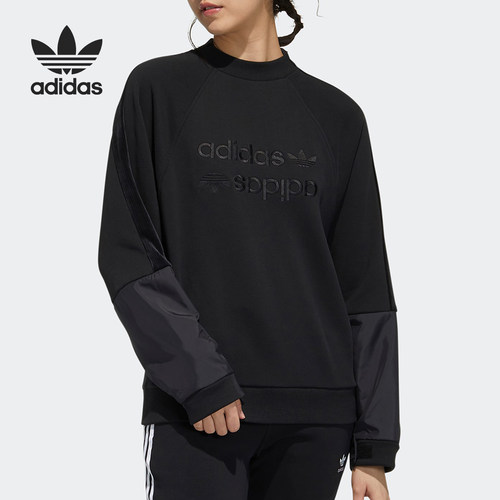 阿迪达斯女子圆领运动套头衫