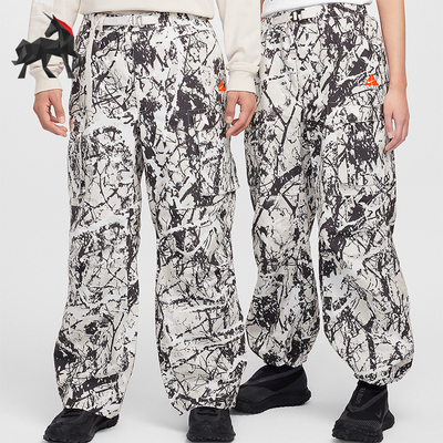 耐克男女时尚梭织宽松印花长裤