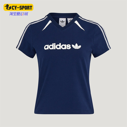 Adidas/阿迪达斯正品三叶草BLKTWT-SHIRT新款女经典短袖T恤KU4762