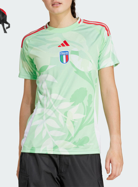 Adidas/阿迪达斯正品FIGC A JSY W女士经典足球运动短袖JF0600