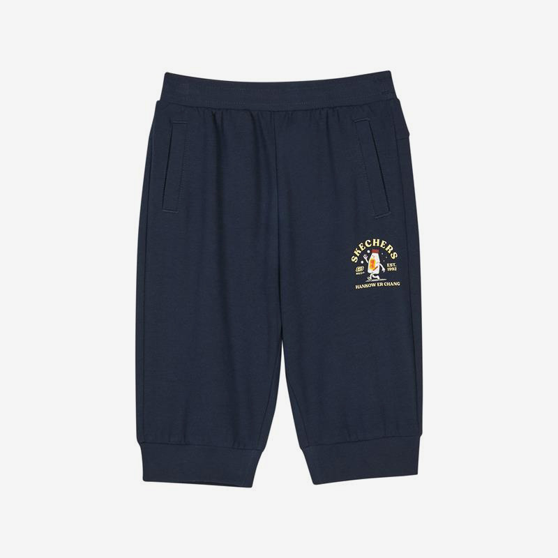 Skechers/斯凯奇正品汉口二厂联名夏季新款儿童运动七分裤