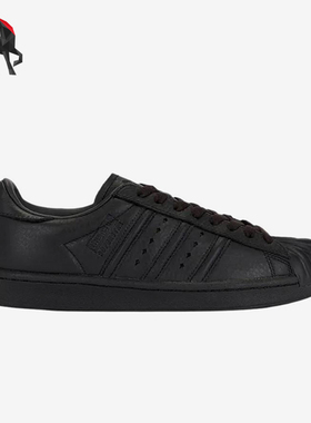 Adidas/阿迪达斯正品三叶草男女黑色低帮经典复古日常板鞋KI0824
