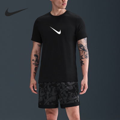 Nike/耐克正品Giannis男士字母针织运动透气短袖HV1694-010