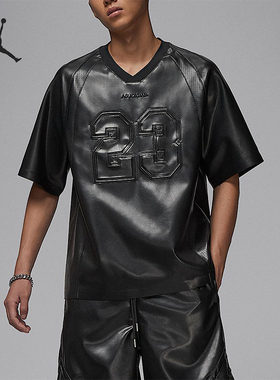Nike/耐克正品JORDAN男士运动宽松透气套头V领休闲球衣HV1857-010