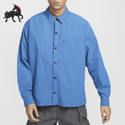 Nike/耐克男士梭织翻领长袖衬衫