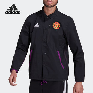 运动男子曼联足球实战训练外套 GR3911 阿迪达斯正品 Adidas