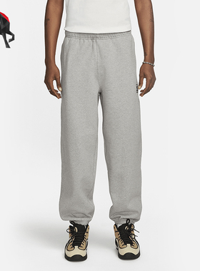 Nike/耐克正品Stüss男女运动加绒简约束脚轻质长裤DO9341-063