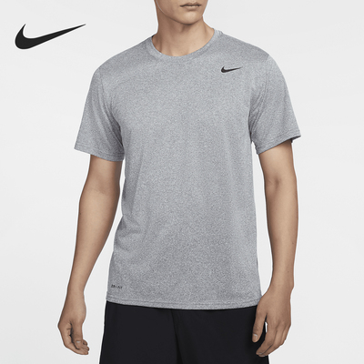 耐克男士圆领宽松透气训练短袖