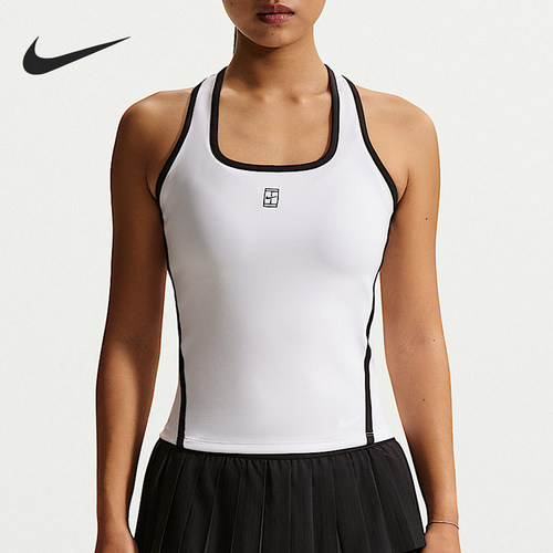 Nike/耐克正品Dri-FIT女士透气简约网球无袖T恤II3607-100