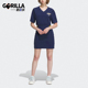DRESS学院风女士短袖 VARCT 连衣裙IU4772 阿迪达斯正品 Adidas
