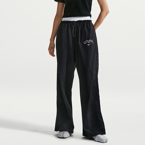 Nike/耐克正品Sportswear女士运动高腰降落伞时尚长裤IR7573-010