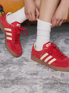 Adidas/阿迪达斯正品VL COURT CLASSIC男女经典绒面板鞋KK3774