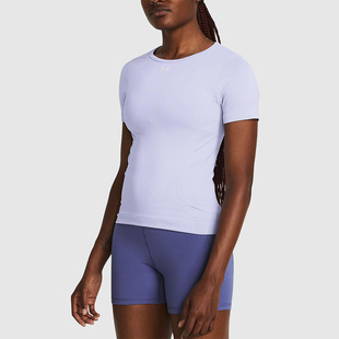 安德玛正品 T恤1379149 户外女士修身 潮流运动训练短袖 539 时尚