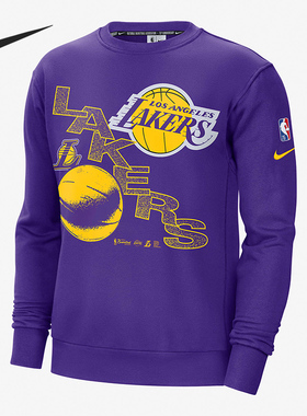 Nike/耐克官方正品湖人队COURTSIDE NBA男子运动卫衣DH9439-504