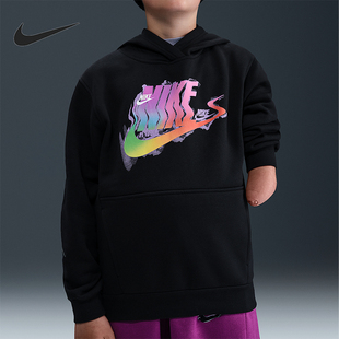 Fleece大童针织加绒针织连帽卫衣IO0750 Club 010 耐克正品 Nike