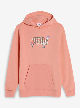 Puma/彪马正品HELLO KITTY儿童连帽针织印花卫衣630063-18