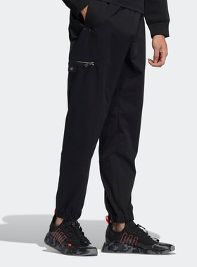 Adidas/阿迪达斯正品三叶草春季男子运动休闲卫裤梭织长裤 HL6496