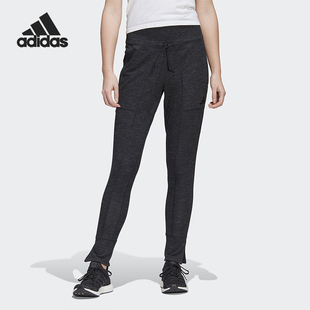 Adidas 春秋女士休闲简约修身 高腰运动长裤 FI6728 阿迪达斯正品
