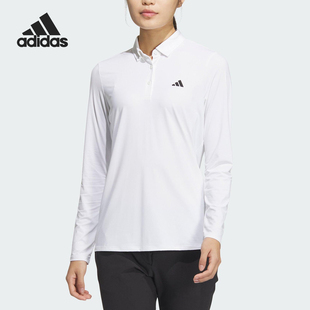 JF4618 Adidas 阿迪达斯官方正品 新款 女士高尔夫运动翻领POLO衫