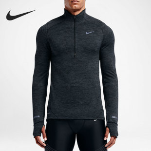 Nike/耐克男士常规款休闲运动立领长袖T恤 683907-011