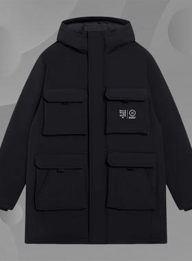 Lining/李宁正品韦德系列男子休闲宽松保暖运动鹅绒羽绒服AYMS147