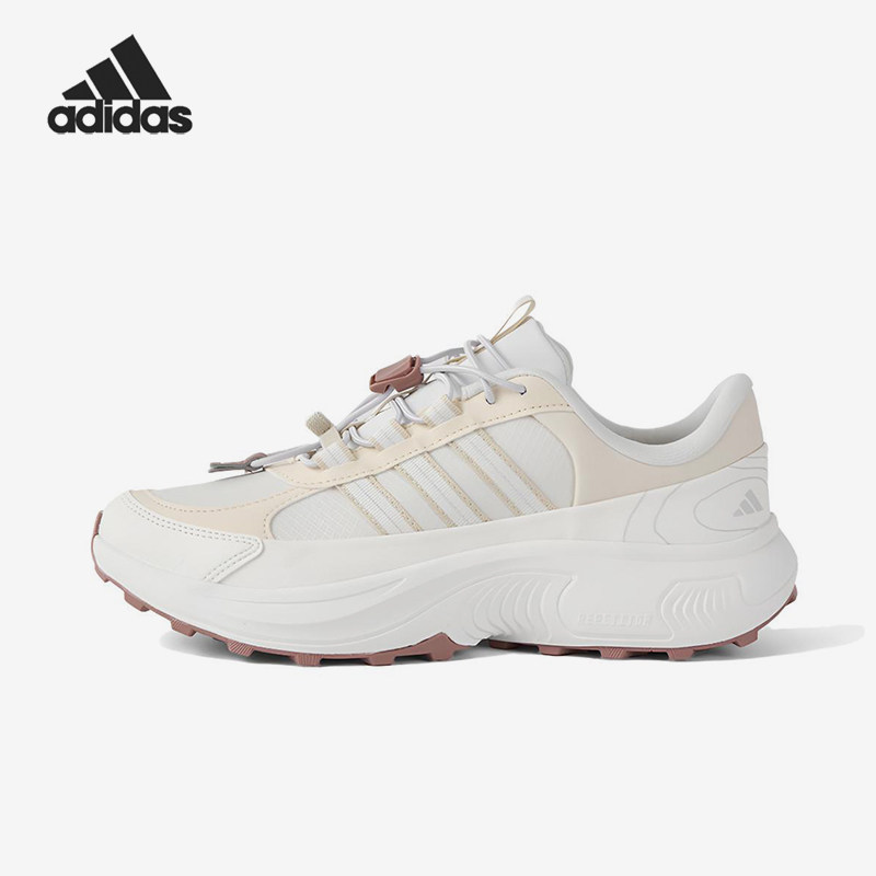Adidas/阿迪达斯正品ROAMWANDER新款女白粉色鞋经典跑步鞋JS4356