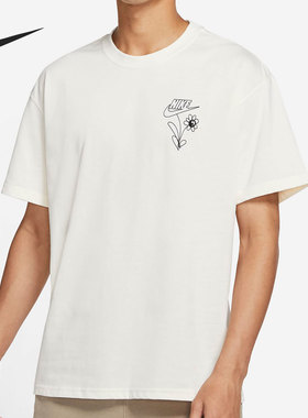 Nike/耐克官方正品男子小花印花休闲运动圆领短袖T恤 DM2189-901
