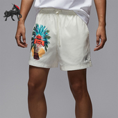 耐克正品 IB7277 JORDAN男士 斜纹手绘短裤 133 轻盈梭织经典 Nike