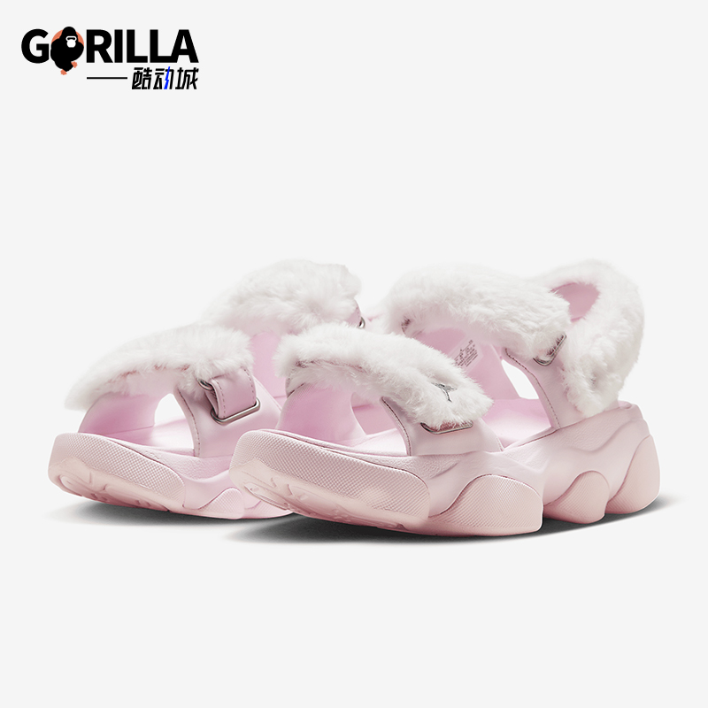 耐克女士时尚厚底休闲凉鞋