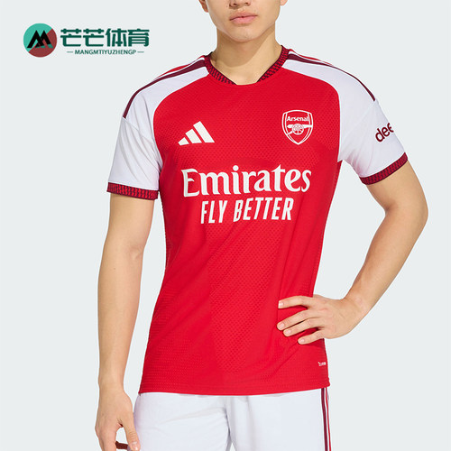 Adidas/阿迪达斯正品阿森纳主场球员版男士经典足球短袖T恤JZ3165
