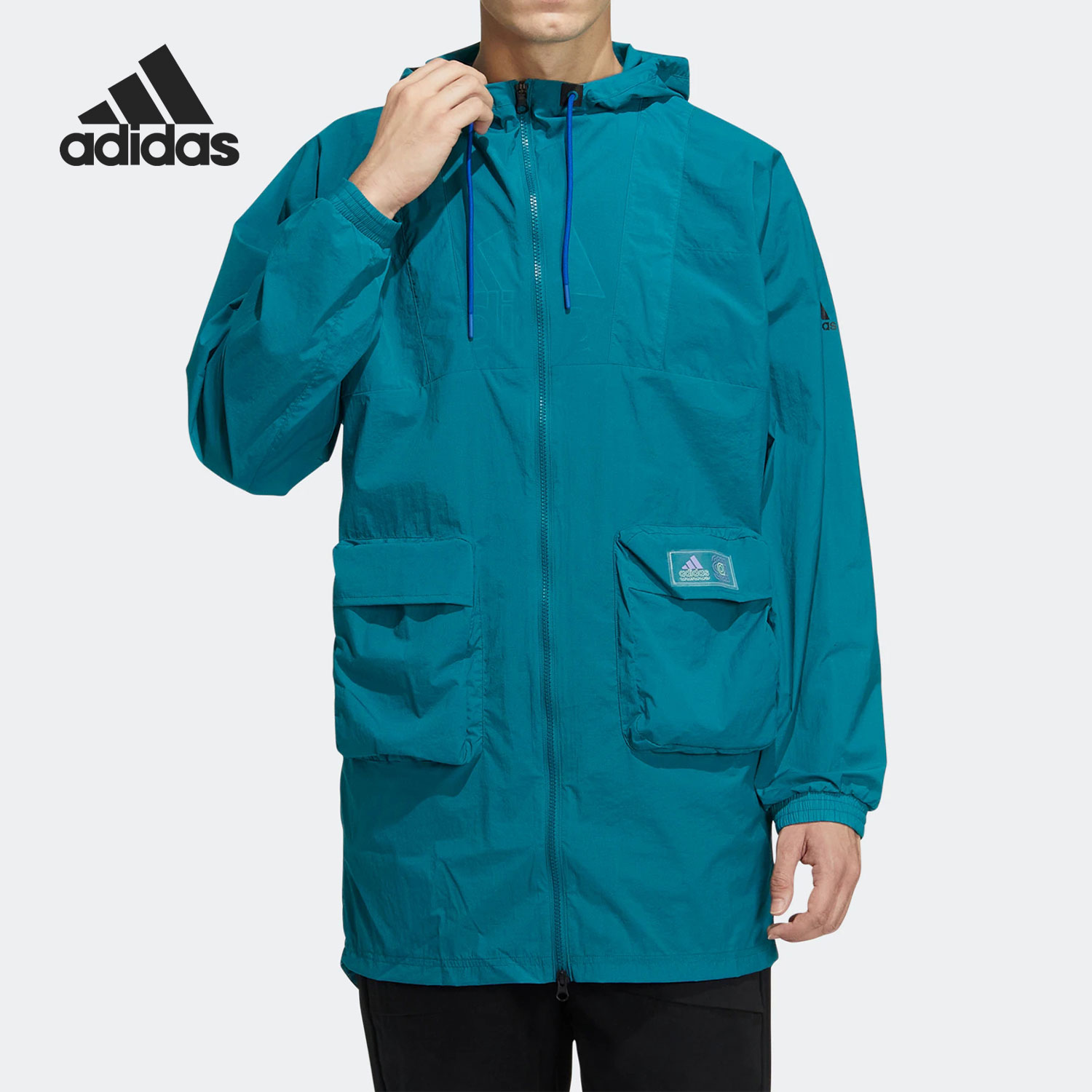 Adidas/阿迪达斯正品新款休闲男子运动连帽夹克外套HE9926