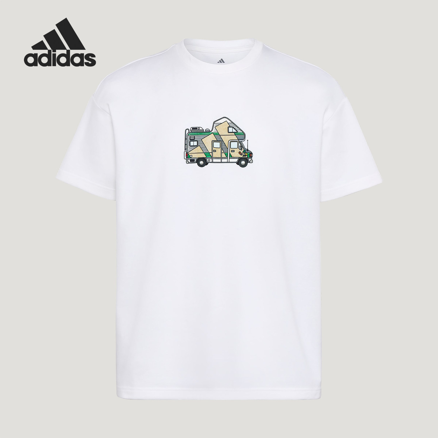 Adidas/阿迪达斯官方正品MT CAMPER TEE男女宽松针织T恤KG3844