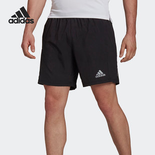 Adidas 夏季 男子运动休闲透气梭织五分裤 H58586 阿迪达斯正品