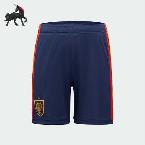 Adidas/阿迪达斯正品西班牙国家队男士中腰比赛运动短裤JN4396