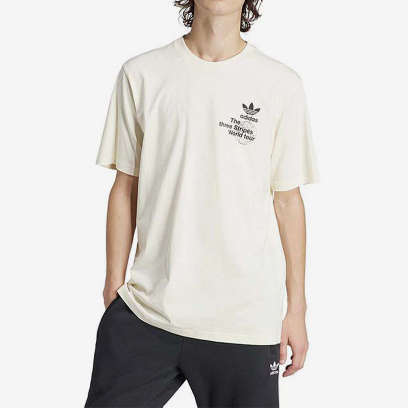 阿迪达斯男士休闲运动短袖