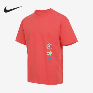 涂鸦运动针织短袖 款 男士 814 HJ0763 耐克官方正品 Nike 2025夏季