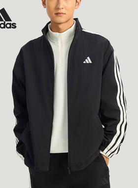 Adidas/阿迪达斯官方正品2025冬季款男士立领耐穿休闲外套KR2517
