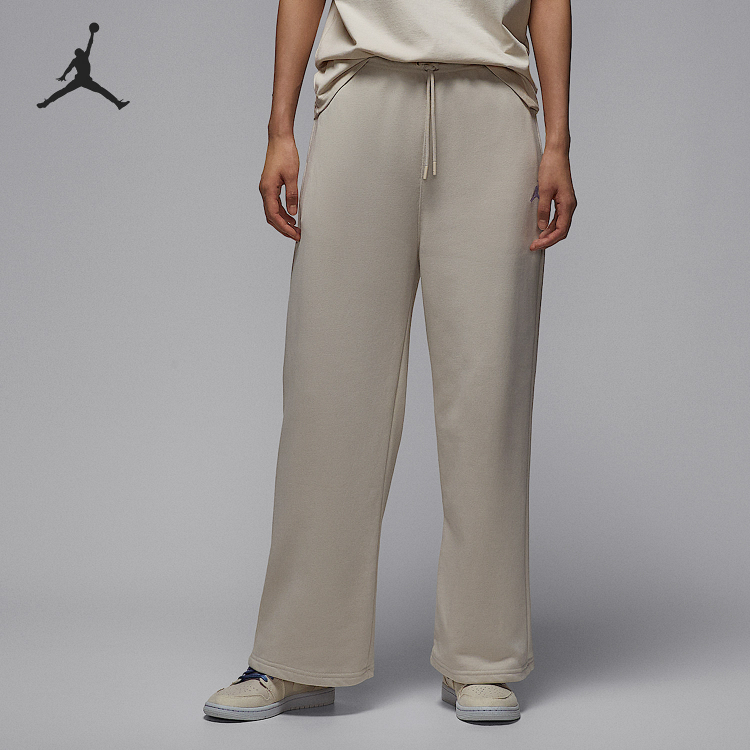 Nike/耐克官方正品JORDAN女士宽松针织直筒日常长裤IB9875-104,运动服/休闲服装,运动长裤,淘宝优惠券,粉丝福利购,淘宝优惠卷