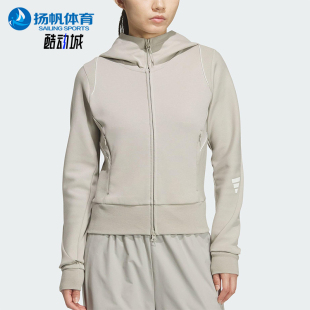 STYLE女士休闲连帽针织外套KC2715 FUTURE Adidas 阿迪达斯正品