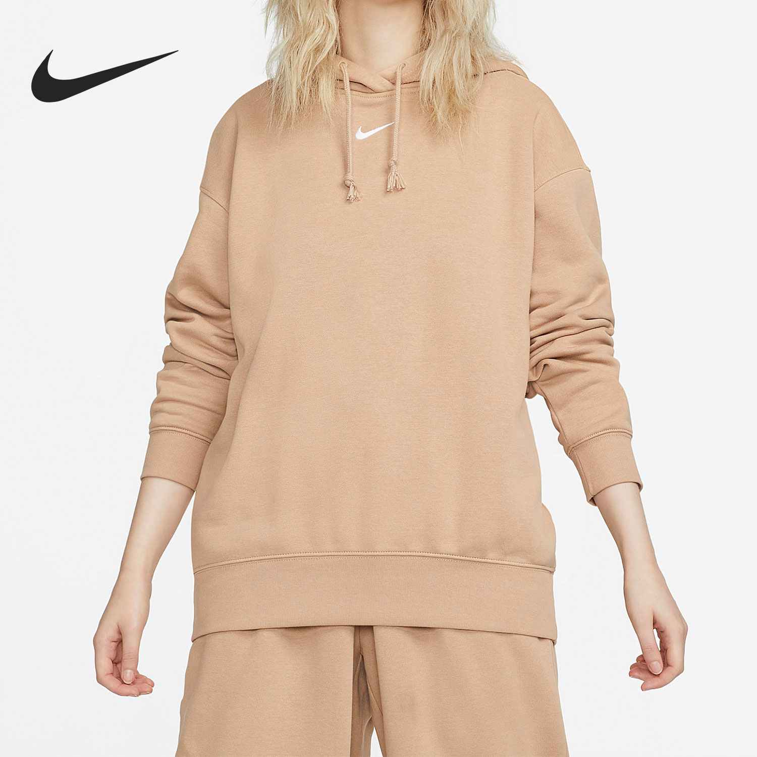 Nike/耐克正品当季新款女子运动连帽卫衣套头衫 DJ7669-200