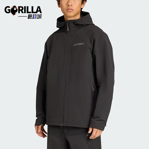 Adidas/阿迪达斯正品2025秋季款男士日常连帽保暖运动外套JV6233