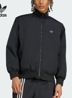 Adidas/阿迪达斯官方正品2025秋季款男士立领保暖梭织棉服JX7783