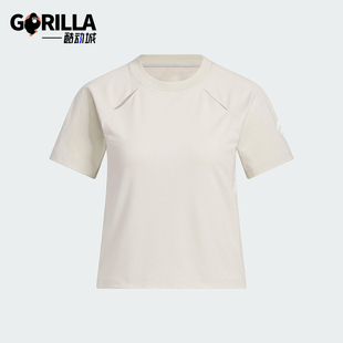 阿迪达斯正品 针织休闲短袖 2025夏季 女士简约经典 KC3765 款 Adidas