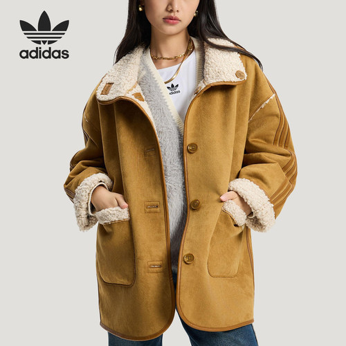 阿迪达斯女士双面穿外套