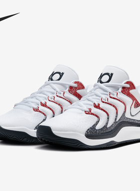 Nike/耐克官方正品KD17 EP男士运动透气缓震实战篮球鞋FJ9488-101